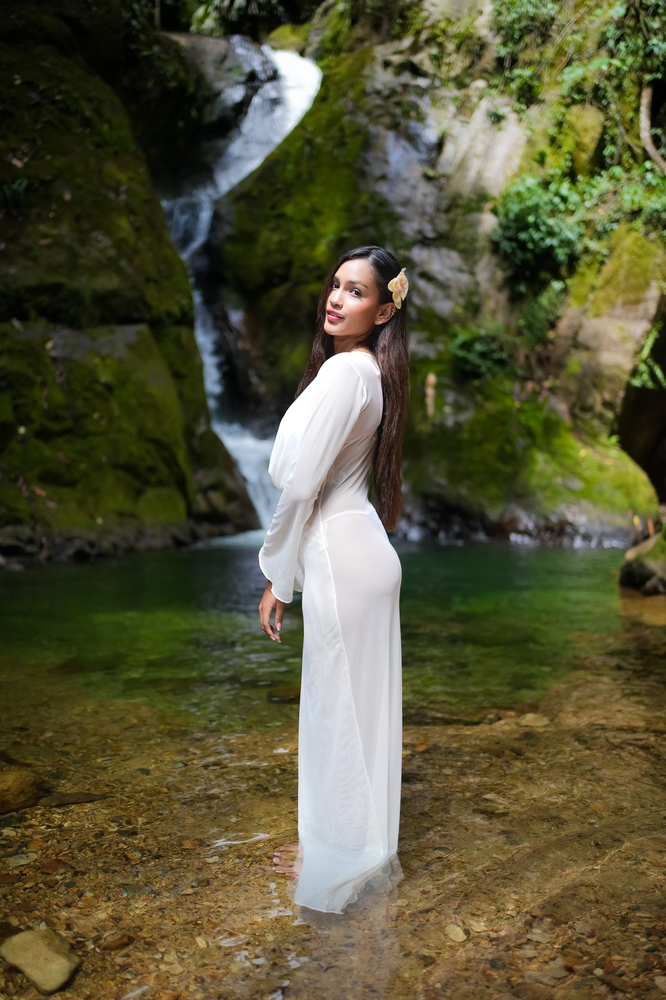 Maxivestido Drapeado