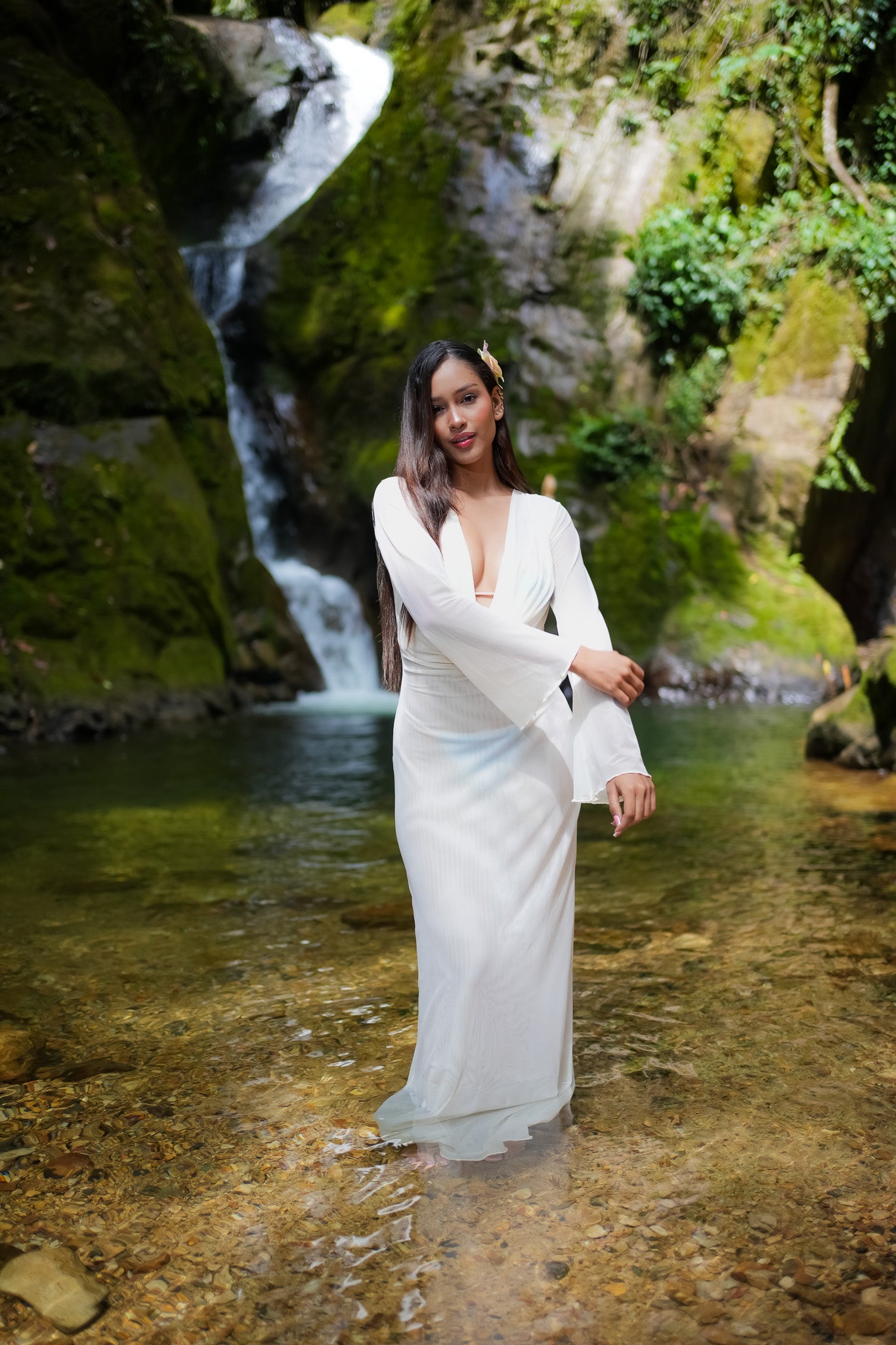 Maxivestido Drapeado